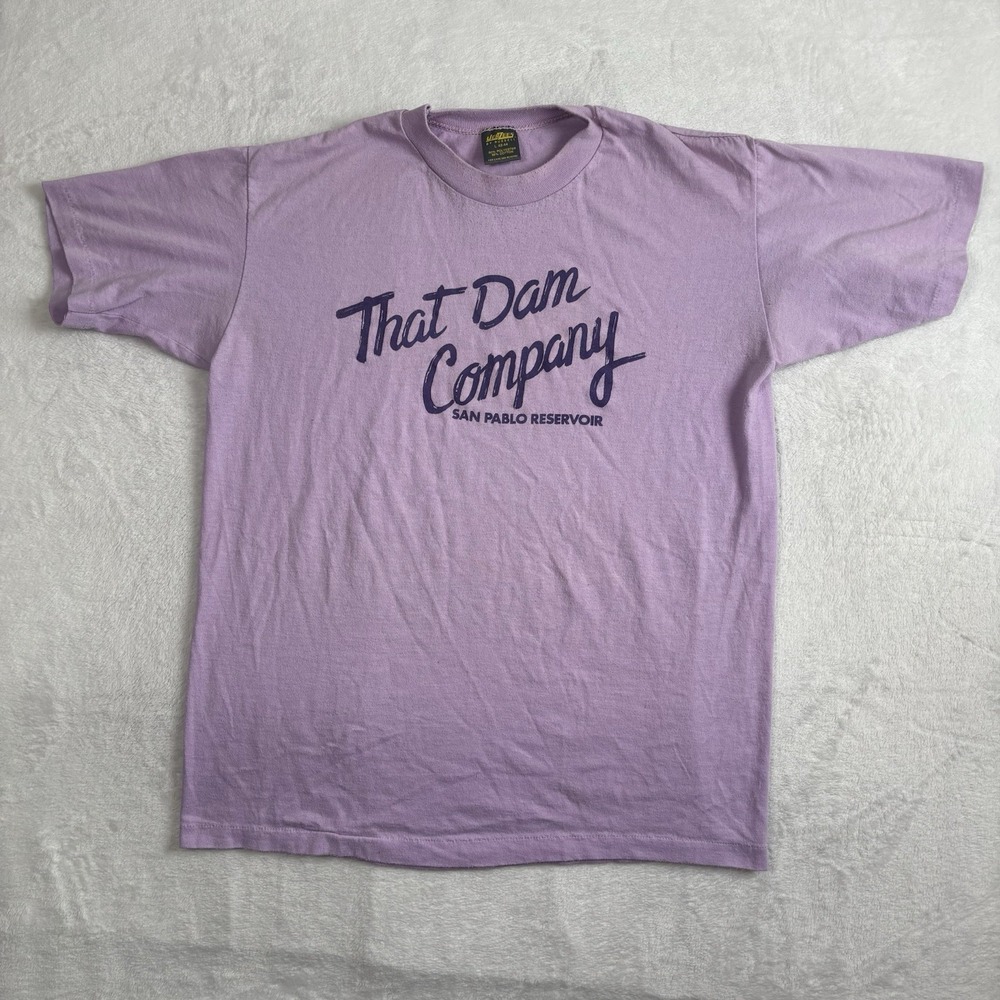 VTG Jerzees By Russell That Dam Company San Pablo Reservoir Shirt Men's Large